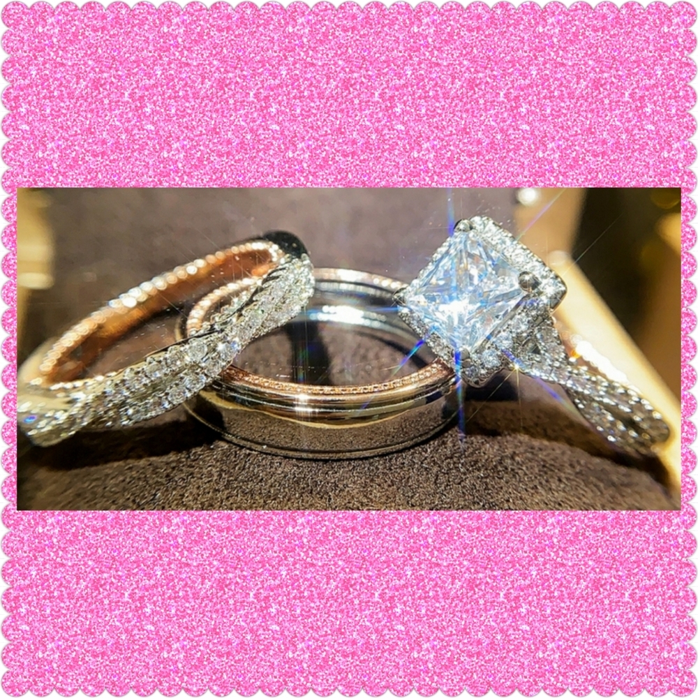 💕JUST IN💕Gorgeous 18K Rose Gold/White - Picture 5 of 6